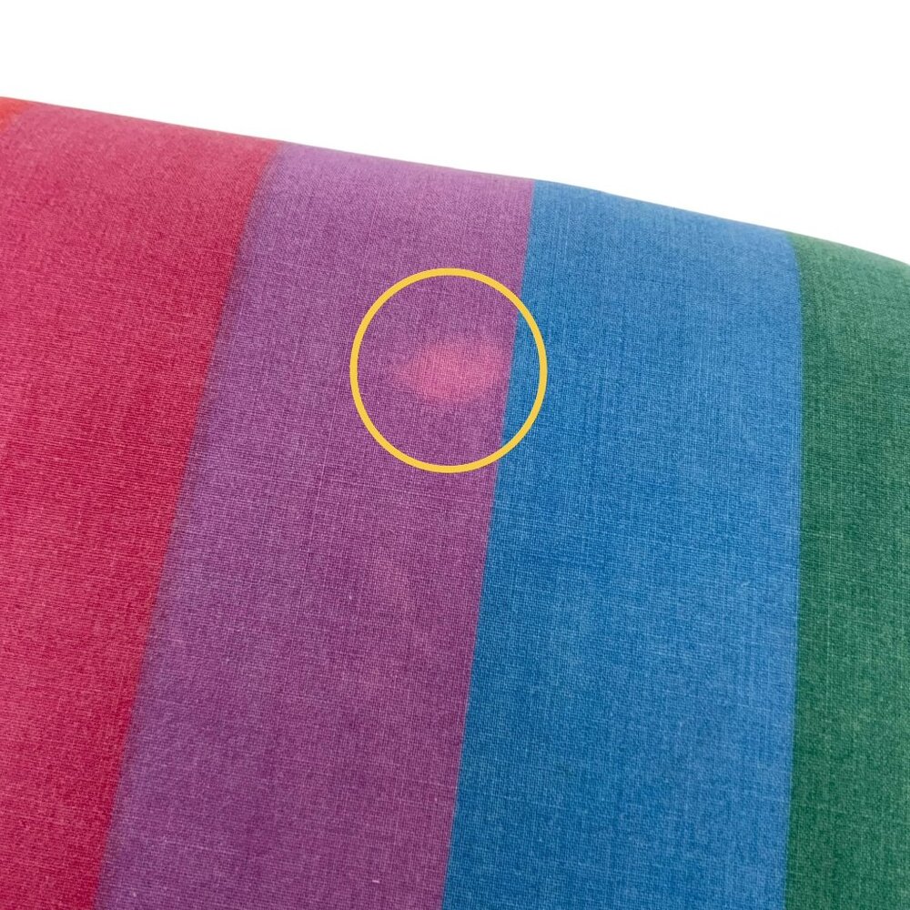 Vintage Wamsutta Ultracale Twin Flat Sheet Tomorrows Rainbow Stripe Cotton Blend - Picture 4 of 5